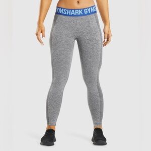 Gymshark women’s Flex Low Rise Leggings in Charcoal Marl. Size Mediu